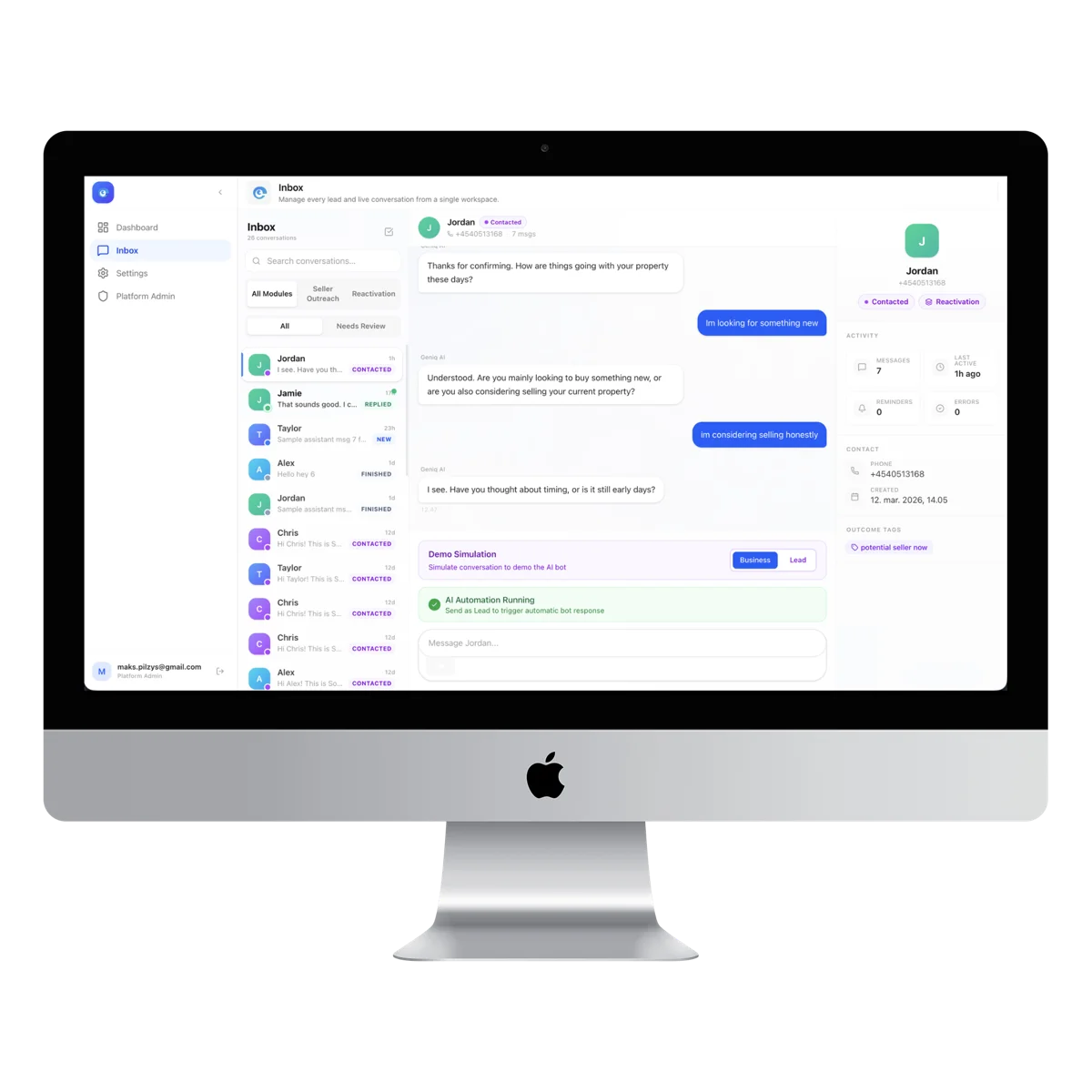 Autonomous Lead Reactivation Engine